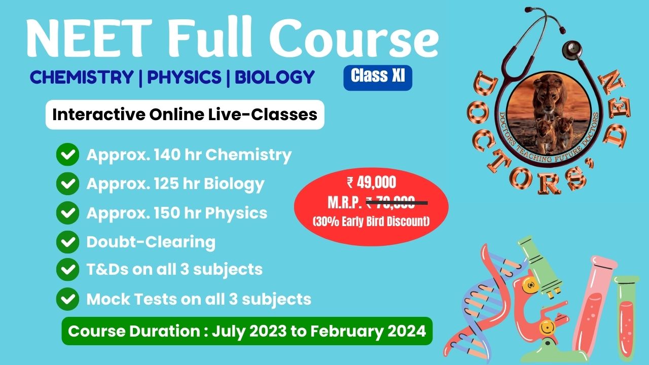 NEET Full Course : XI  Chemistry | Physics | Biology